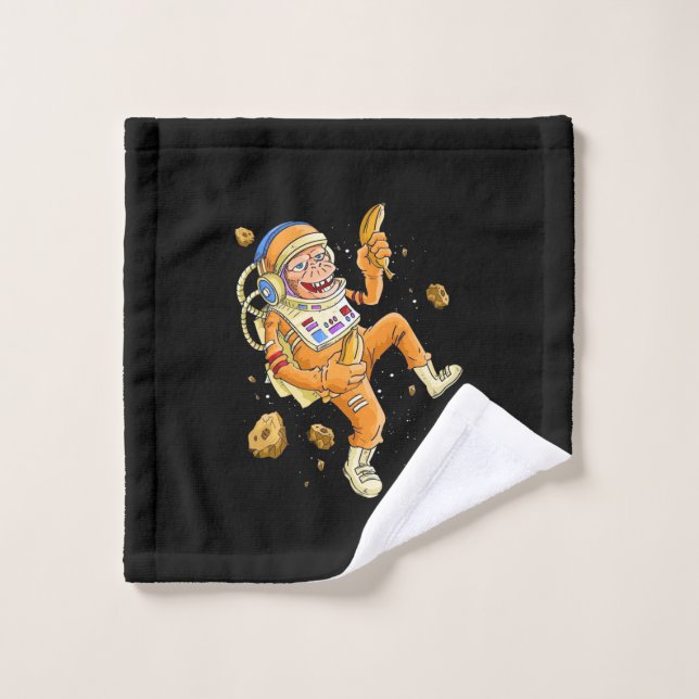 Astronaut Monkey Space Wash Cloth (Wash Cloth)