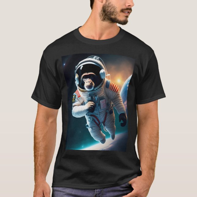 Astronaut Monkey T-Shirt (Front)