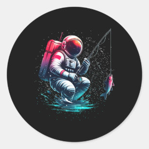 Astronaut Moon Space Shirt Galaxy Shirt Space Gala Classic Round Sticker
