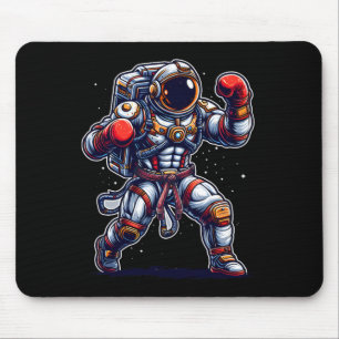 Astronaut Muay Thai Boxing Karate Kickboxing Marti Mouse Pad