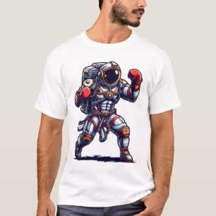 Astronaut Muay Thai Boxing Karate Kickboxing Marti T-Shirt