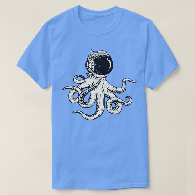 Astronaut Octopus T-Shirt (Design Front)