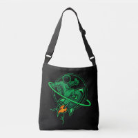 Astronaut On A Rocket Around Saturn Artwork |
