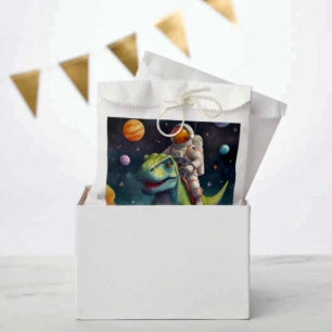 Astronaut on Dino in Space Favour Bags