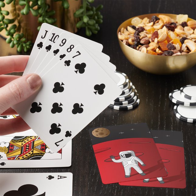 Astronaut on Mars Space Explorer Red Planet  Playing Cards (Creator Uploaded)
