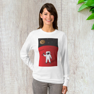 Astronaut on Mars Space Explorer Red Planet  T-Shirt