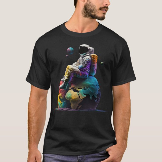 Astronaut On Planet T-Shirt (Front)
