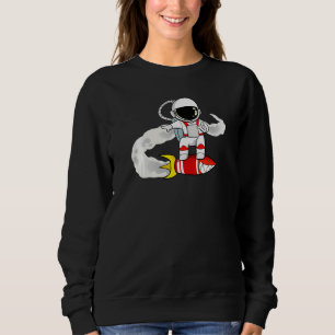 Astronaut On Rocket   Sweatshirt