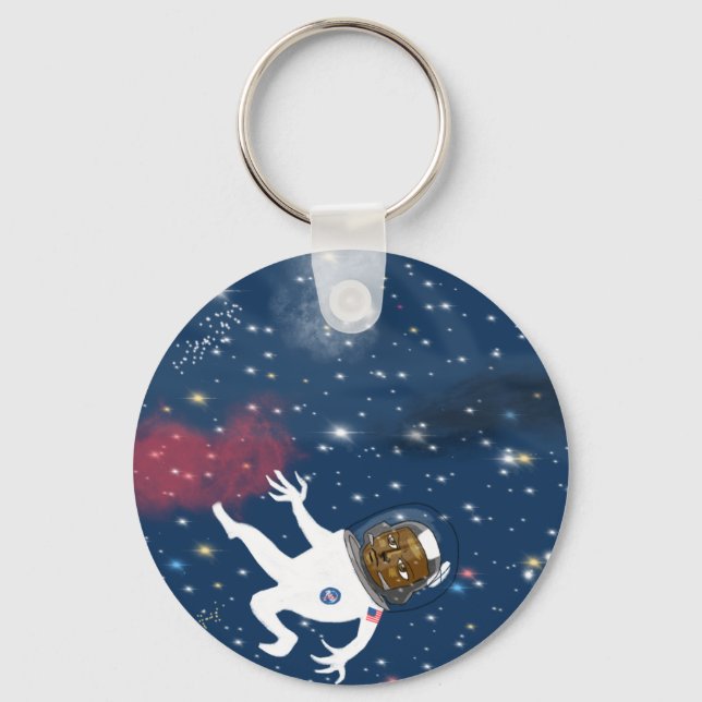 Astronaut on Spacewalk Key Ring (Front)