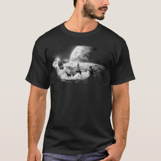 Astronaut On The Moon With Beer T-Shirt