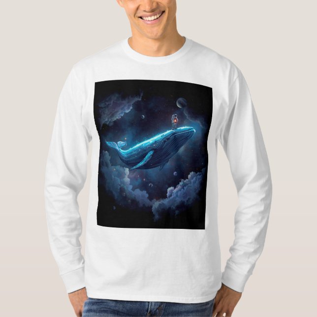 Astronaut on whale T-Shirt (Front)