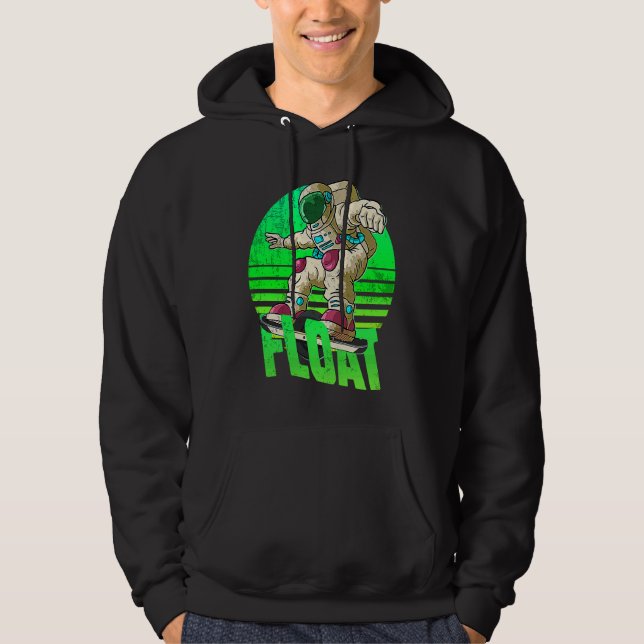astronaut Onewheel eskate Float owner onewheel Hoodie (Front)