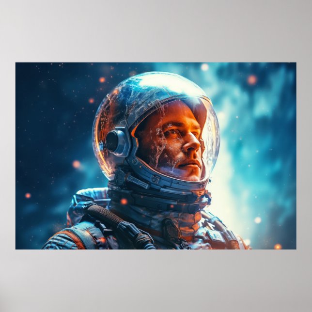 Astronaut Otherworldly Dimension Fantastic Cosmic  Poster (Front)