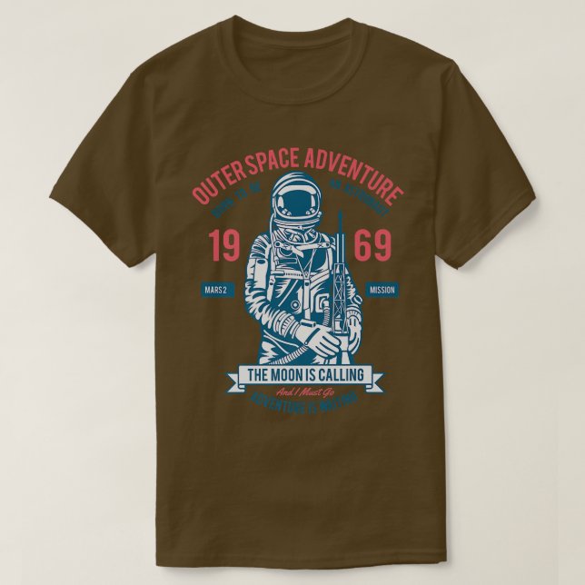 Astronaut Outer Space Adventure Scifi Moon Camp Gi T-Shirt (Design Front)