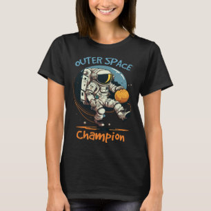 Astronaut Outer Space Basketball Champion T-Shirt