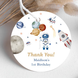 Astronaut Outer Space  Birthday Party Favour Tags