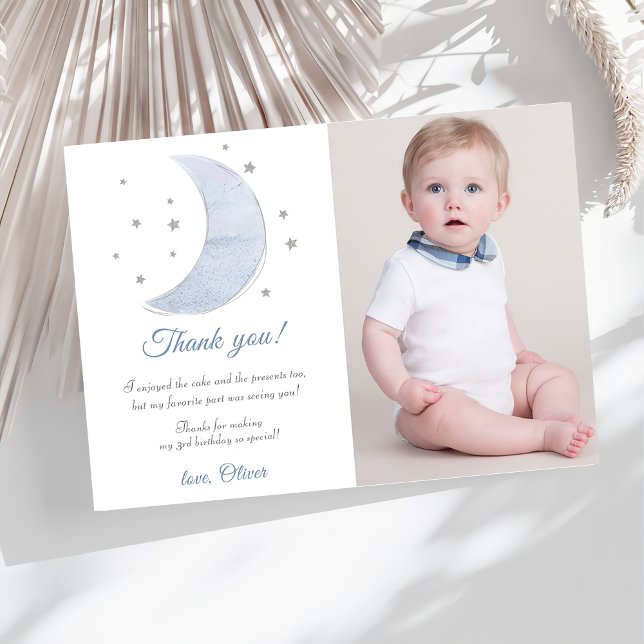 Astronaut Outer Space Birthday Thank You Card (Creator Uploaded)