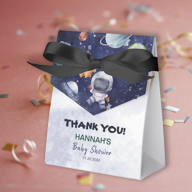 Astronaut Outer Space Boy Baby Shower Party Favour Box (Astronaut Outer Space Boy Baby Shower Party Favor Box)