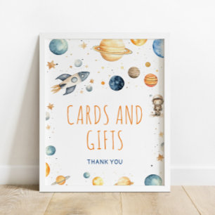 Astronaut Outer Space Cards & Gifts Birthday Sign