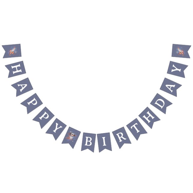 Astronaut Outer Space Girl Birthday Bunting (All)