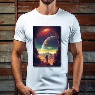 Astronaut Outer Space Travel Moon Earth T-Shirt