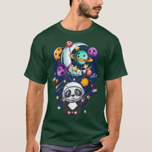 Astronaut Panda Cute Animal Lover Outer Space T-Shirt