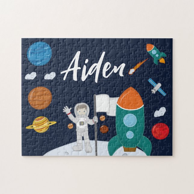 Astronaut Personalised Jigsaw Puzzle (Horizontal)
