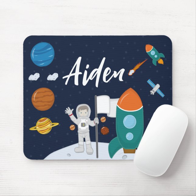 Astronaut Personalised Mouse Pad (With Mouse)