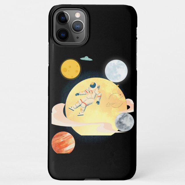 Astronaut phone iPhone case (Back)