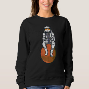 Astronaut Pig Graphic Guinea Pig Owner Pet Cavy An Sweatshirt