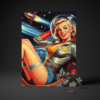 Astronaut Pin-up Jigsaw Puzzle