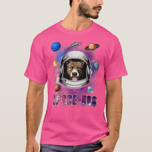 Astronaut Pit Bull Dog In Space Galay Funny Dog Lo T-Shirt
