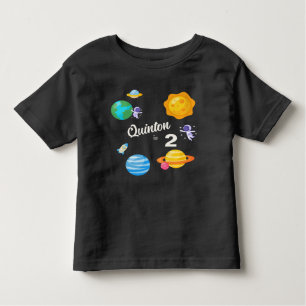Astronaut Planets 2nd Birthday Toddler T-Shirt