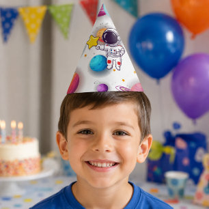 Astronaut & Planets Paper Hat