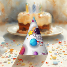 Astronaut & Planets Paper Hat