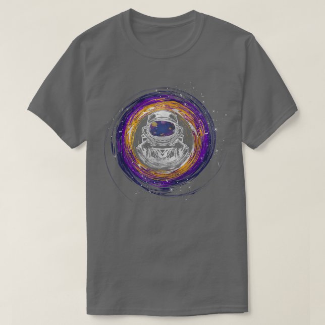 Astronaut Planets Space T-Shirt (Design Front)