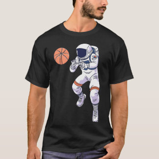 Astronaut Playing Basketball In Outer Space T-Shirt