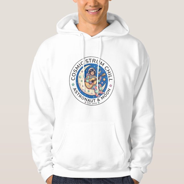 Astronaut Playing Guitar Hoodie (Front)