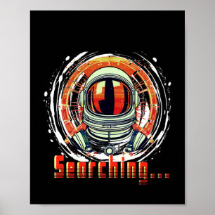 Astronaut Portrait Poster – Space "Art" Wall Decor