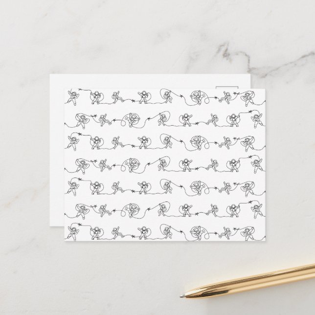 Astronaut Postcard (Front/Back In Situ)