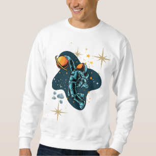 Astronaut Premium Aesthetic with Stars Men's Sweatshirt