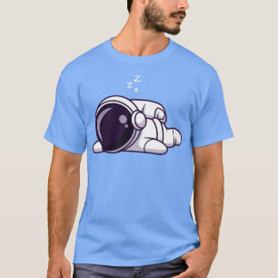 Astronaut Prone Cartoon T-Shirt