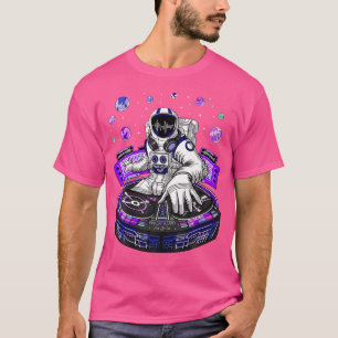 Astronaut Psychedelic House Music Dj Psytrance Tec T-Shirt