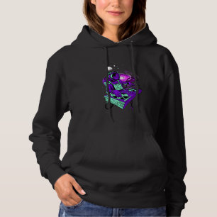 Astronaut Psychedelic Music Dj Mixer Psytrance Tec Hoodie