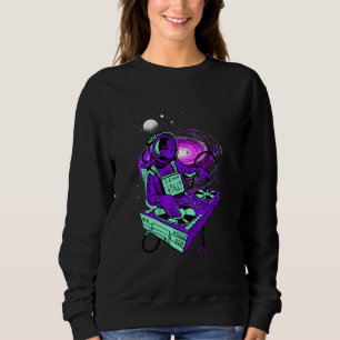 Astronaut Psychedelic Music Dj Mixer Psytrance Tec Sweatshirt