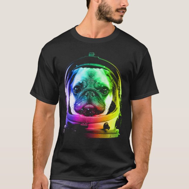 Astronaut pug T-Shirt (Front)