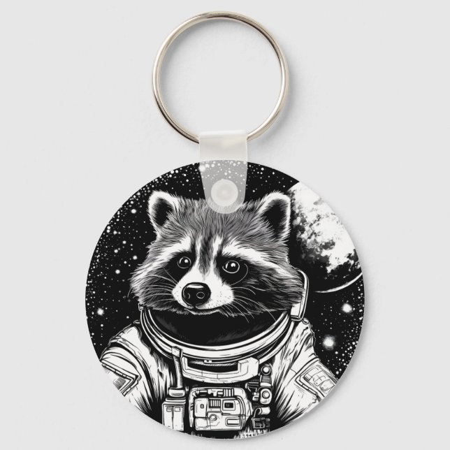 Astronaut racoon key ring (Front)