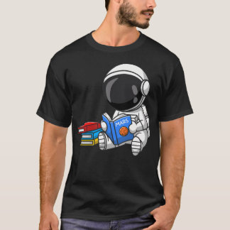Astronaut Reading Space Lovers Reading Lovers T-Shirt