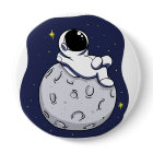 Astronaut resting on the moon