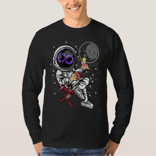 Astronaut Retirement Polygon Matic Coin To The Moo T-Shirt